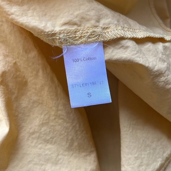 TUCKERNUCK POMANDER PLACE Olivia
Peplum Top Blouse Yellow Keyhole Back Sz S - Picture 11 of 14